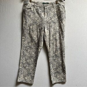 Ralph Lauren Jeans Printed Slim Fit Jean Pants Sz 36